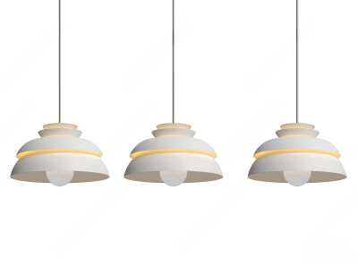 现代餐厅吊灯组合3D模型下载